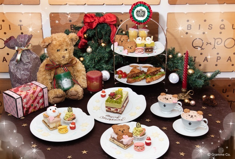 Q-pot CAFE.のクリスマス、“スノーマン＆テディベア”のスイーツプレートやアフタヌーンティー｜写真1