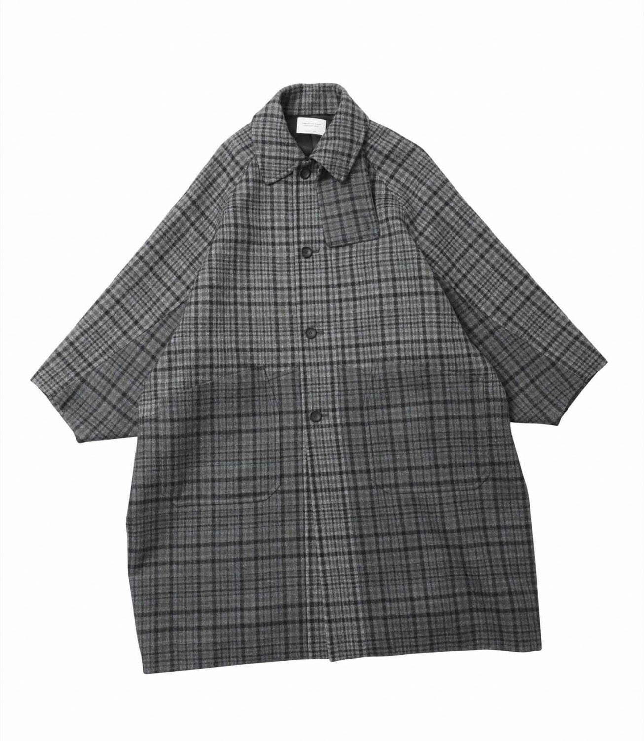 block check rever submarine coat 120,000円