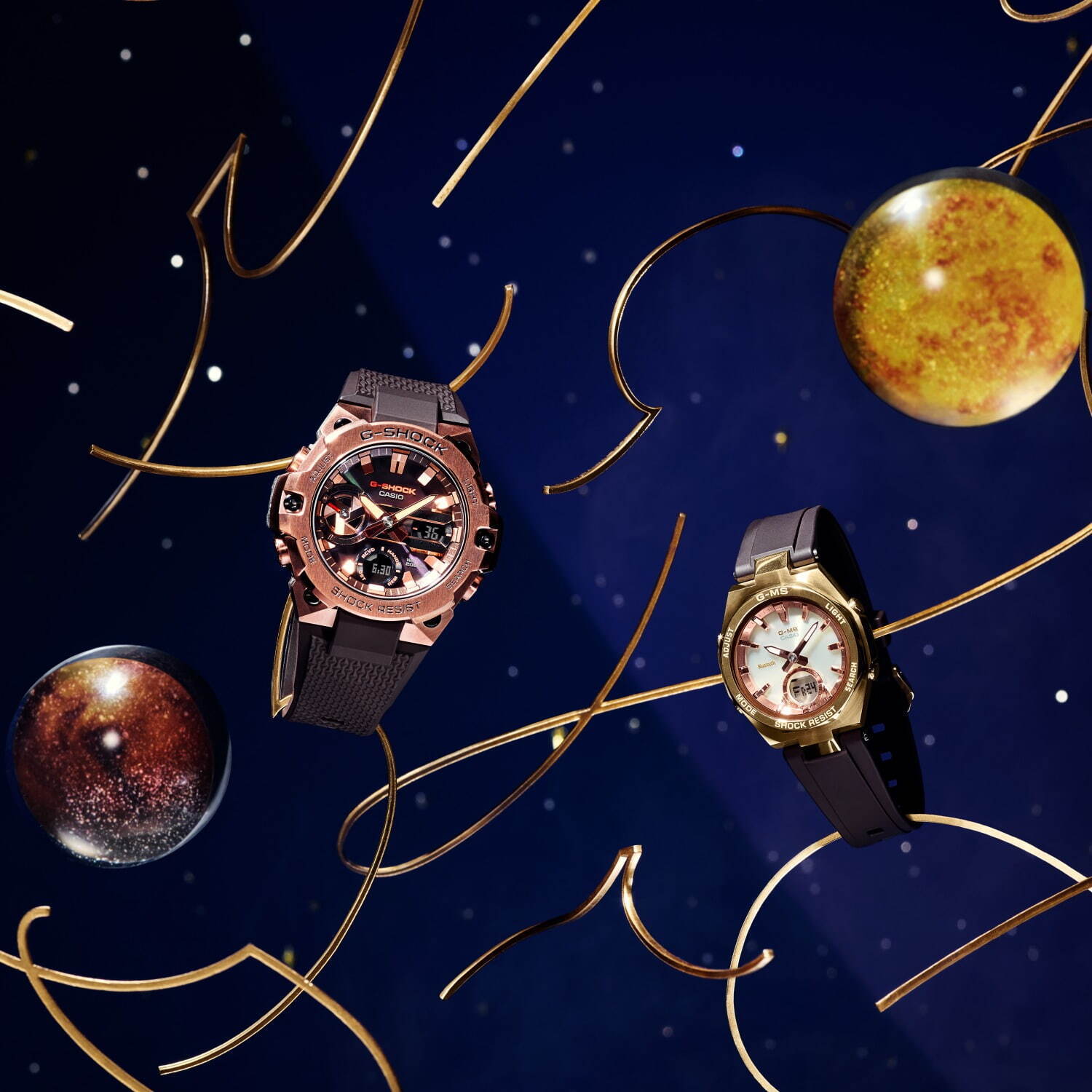 G-SHOCKとBABY-Gクリスマスペアウォッチ、"ハートの方程式"や火星＆金星モチーフ｜写真10