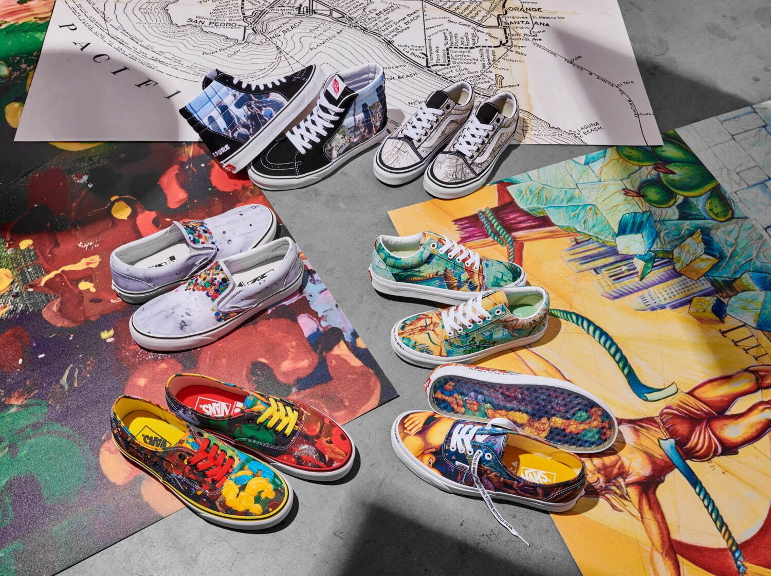 VANS“アート感覚”で楽しめるカラフルスニーカー、ロサンゼルス現代美術館と人気シューズがコラボ｜写真1