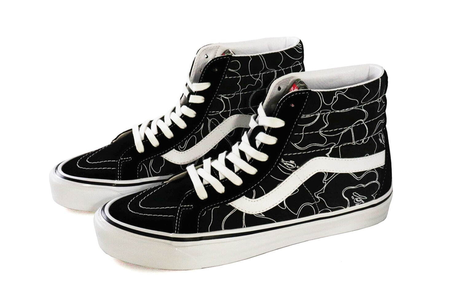 ア ベイシング エイプ×VANS ライン ABCカモ SK8-HI 14,300円