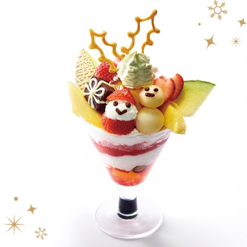 ＜5F タカノフルーツパーラー新宿本店＞クリスマスパフェ(Xmasパフェ) 2,200円