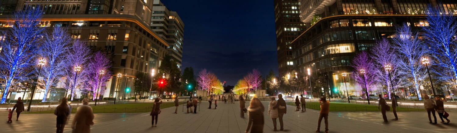 東京・丸の内エリアのイルミネーション「東京ミチテラス 2021」テーマは“夜明けの光景”｜写真2