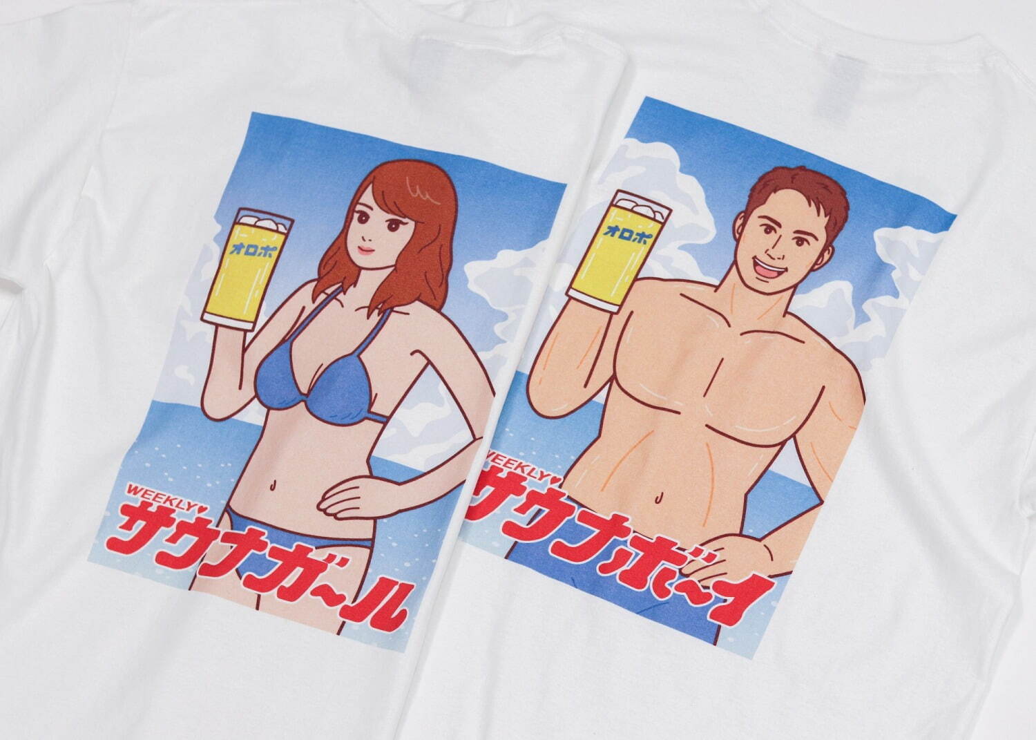 オロポ×サウナボーイ Tシャツ 各3,850円
※1月5日(水)より発売