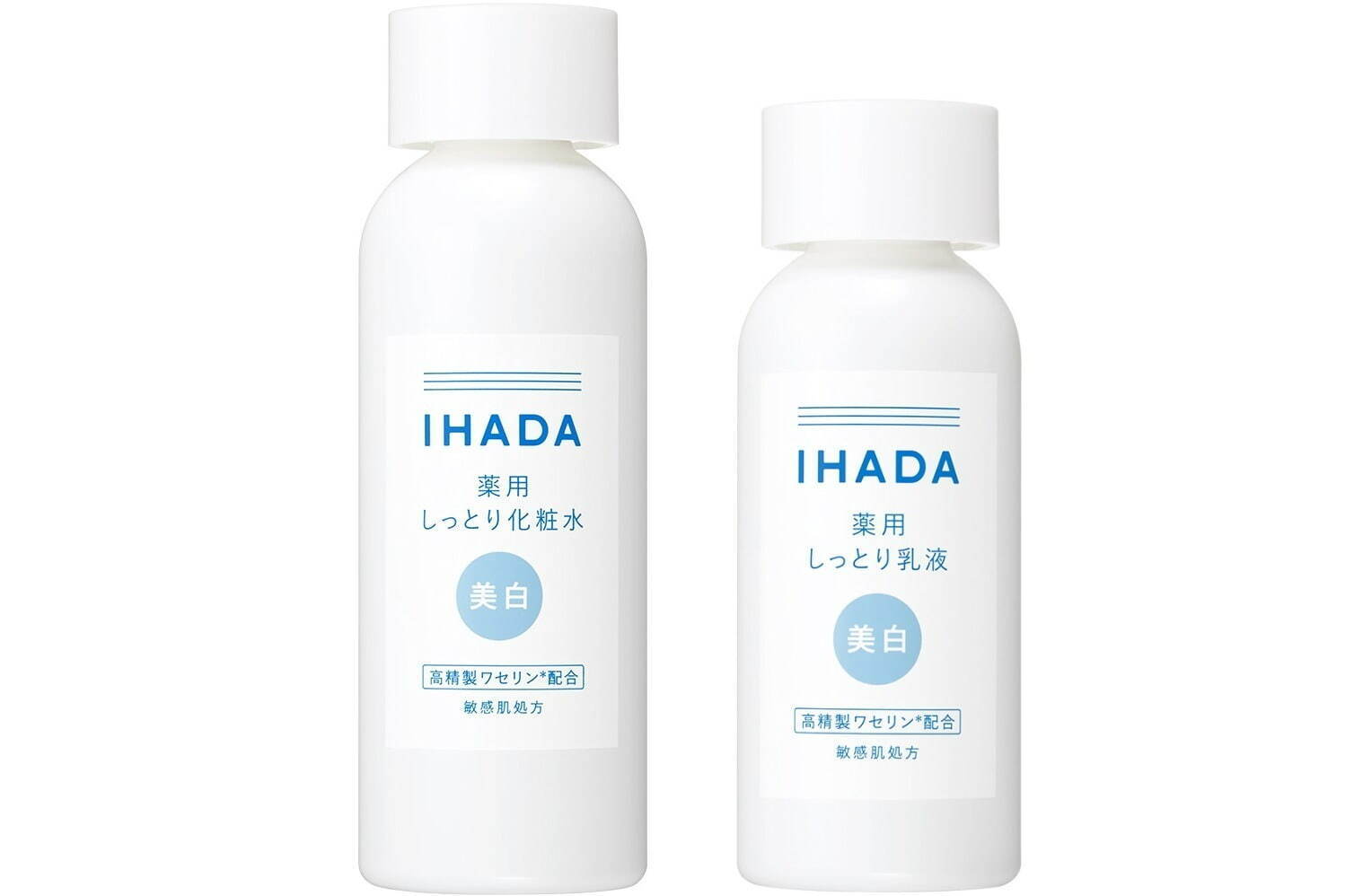 左から) イハダ 薬用クリアローション(医薬部外品) 180mL 1,980円(編集部調べ)、
イハダ 薬用クリアエマルジョン(医薬部外品) 135mL 2,090円(編集部調べ)