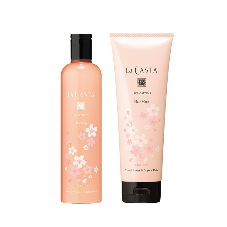 ラ・カスタ“満開の桜”着想のヘアケアセット、甘くみずみずしい香りのシャンプー＆ヘアマスク｜写真4