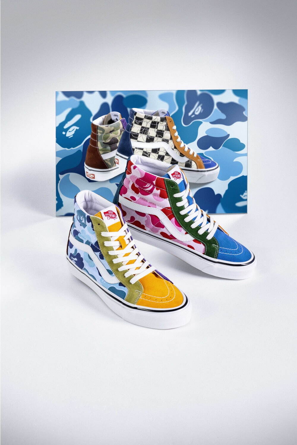 ベイプ×VANS マルチカモ スケートハイ 14,300円