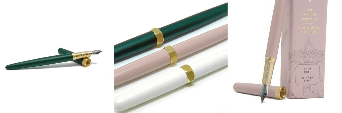 フェリス ホイールプレス 2022年「Brush Fountain Pen」-Satin Series-全3⾊ 各20,350円