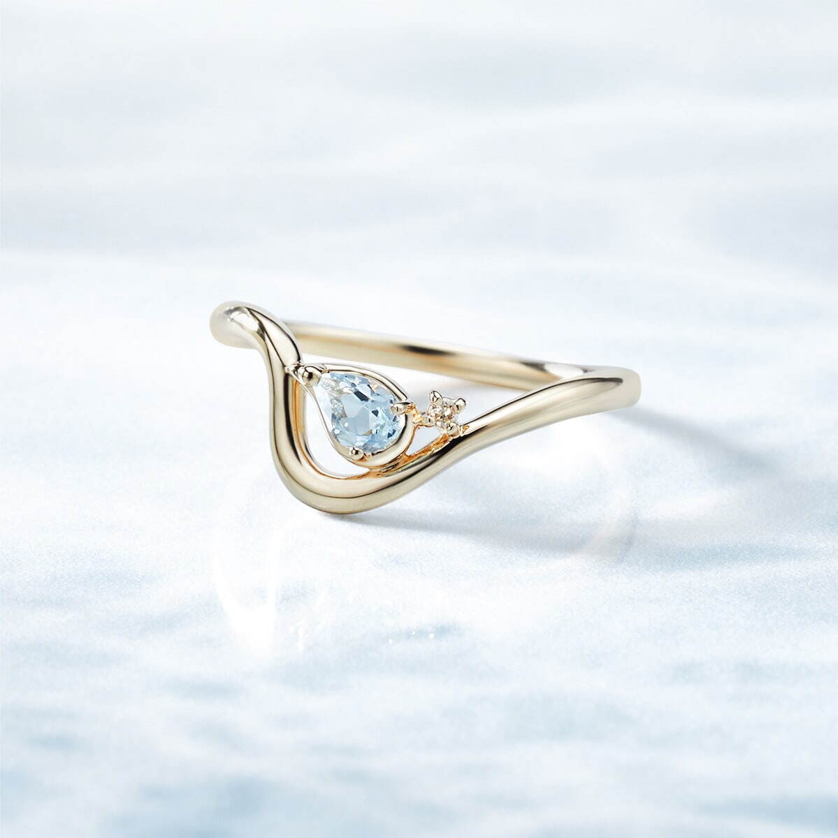 K10AQ Ring / Aquamarine / Diamond 35,200円