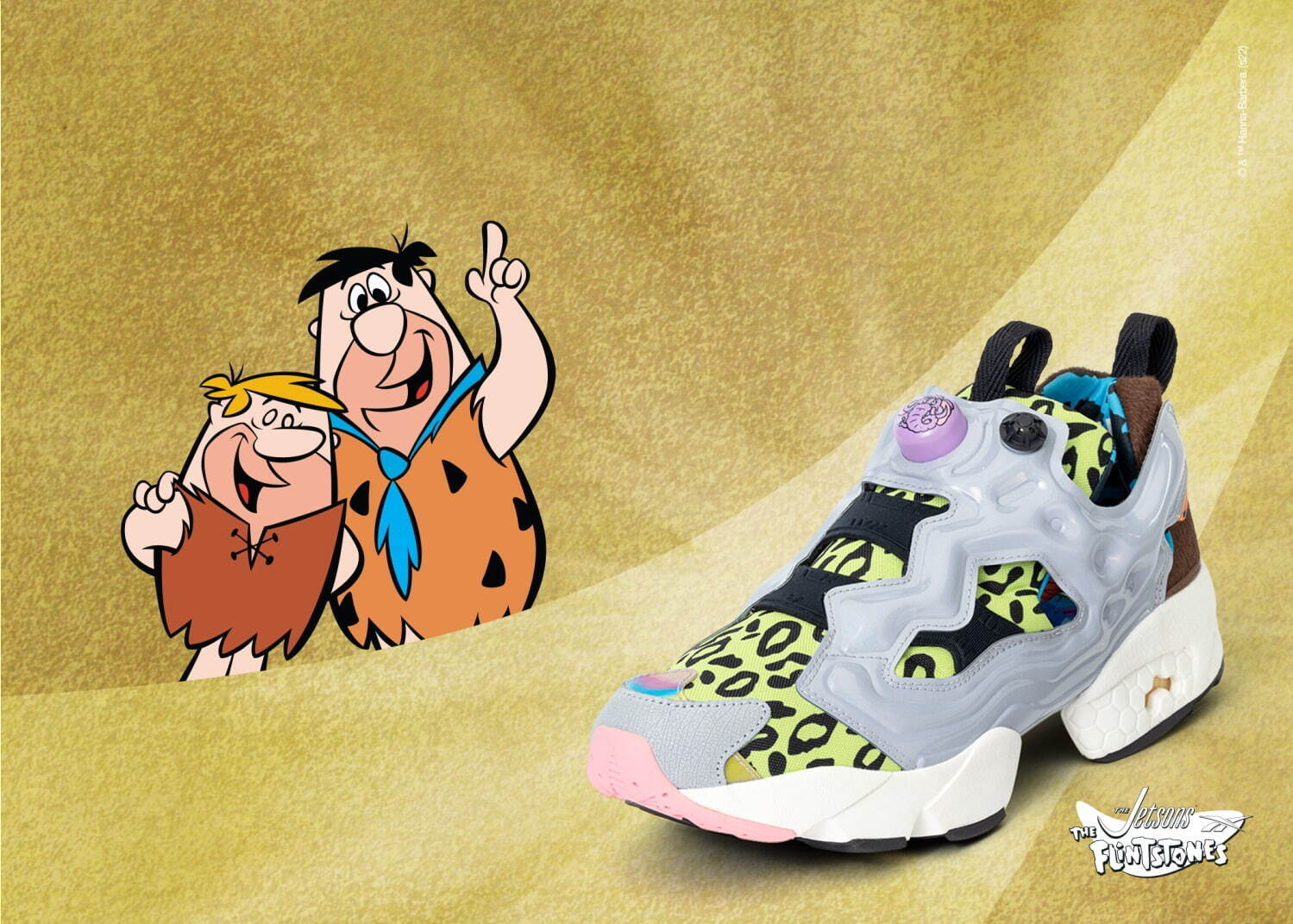 THE FLINTSTONES and all related characters and elements © & ™ Hanna-Barbera Productions Inc. (s22)
THE JETSONS and all related characters and elements © & ™ Hanna-Barbera. (s22)