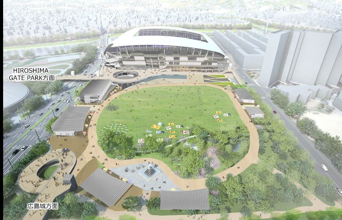 広島市中央公園に「ひろしまスタジアムパーク」誕生、スタジアム×広場×商業施設「ヒロパ」が一体化｜写真5