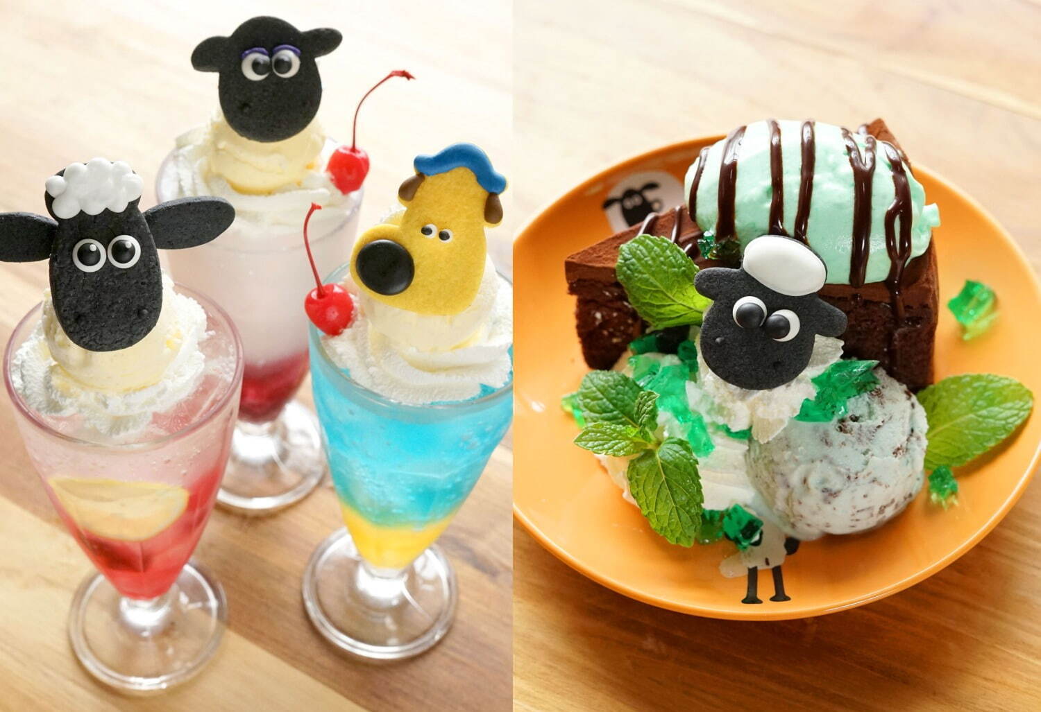 「ひつじのショーン」カフェ夏メニュー、“赤ちゃんショーン”のチョコミントケーキ＆クリームソーダなど｜写真10