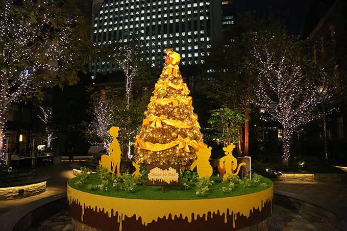 東京・丸の内にディズニーのクリスマスイルミネーション - プーさんのツリーも登場！｜写真1