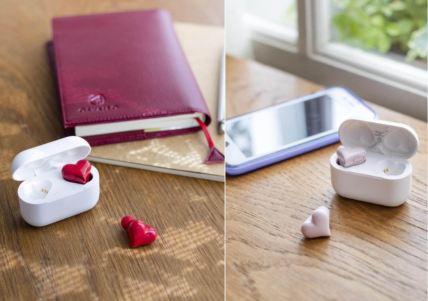 "ぷっくりハート型”の完全ワイヤレスイヤホン「HeartBuds」ソフトバンクショップなどで発売｜写真4