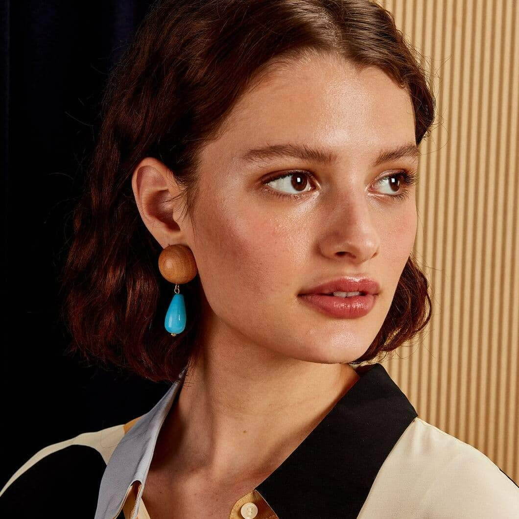 Sophie Monet Turquoise Drop ピアス 26,400円→30％オフ