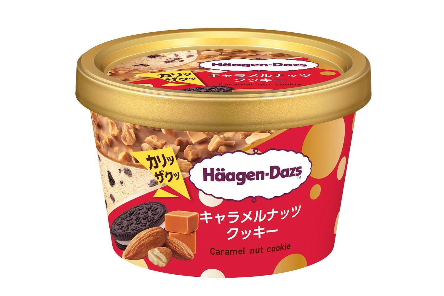 ハーゲンダッツ ミニカップ「キャラメルナッツクッキー」84ml 318円＜期間限定＞