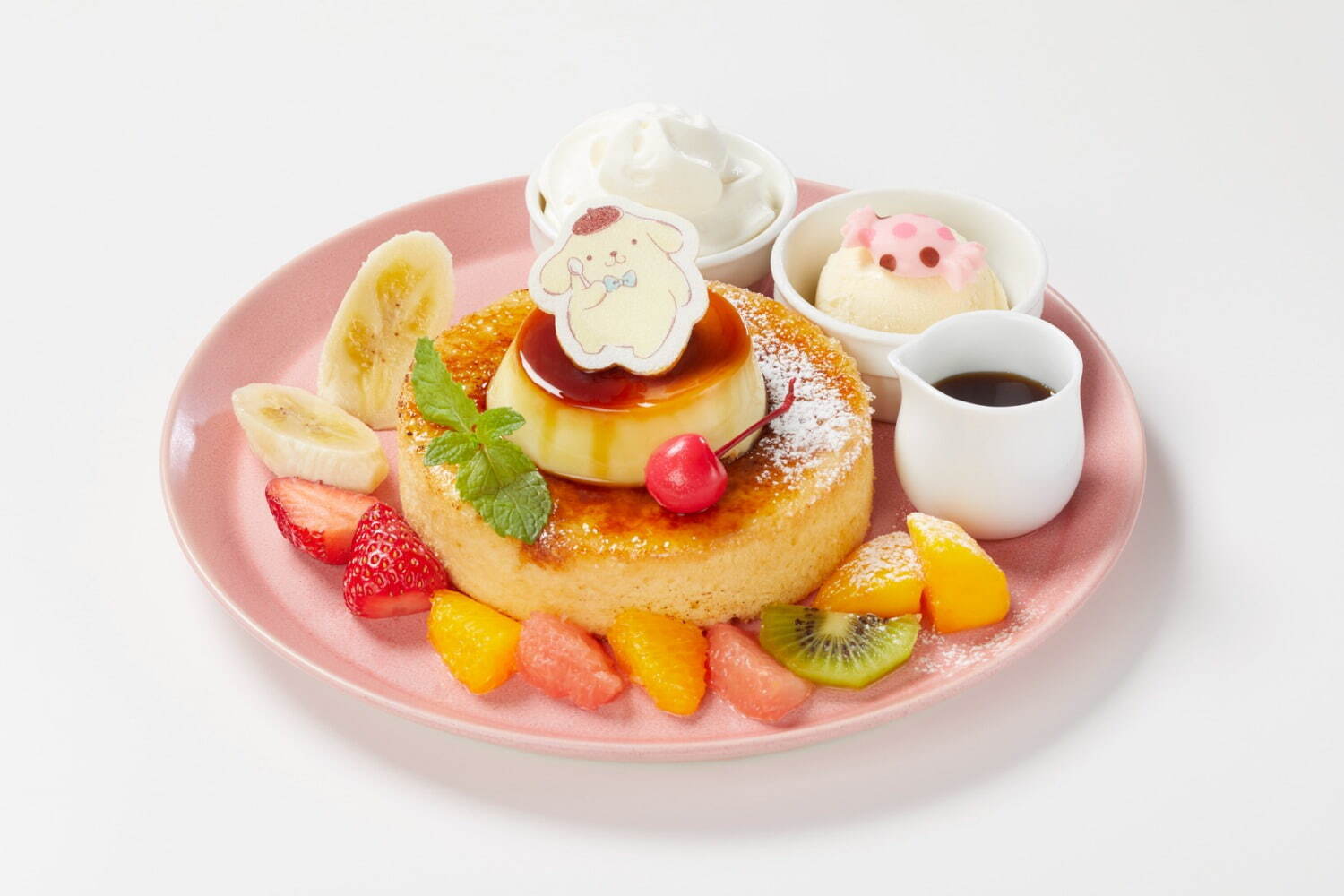 「ポムポムプリンのプリンキャラメリゼパンケーキ」1,518円