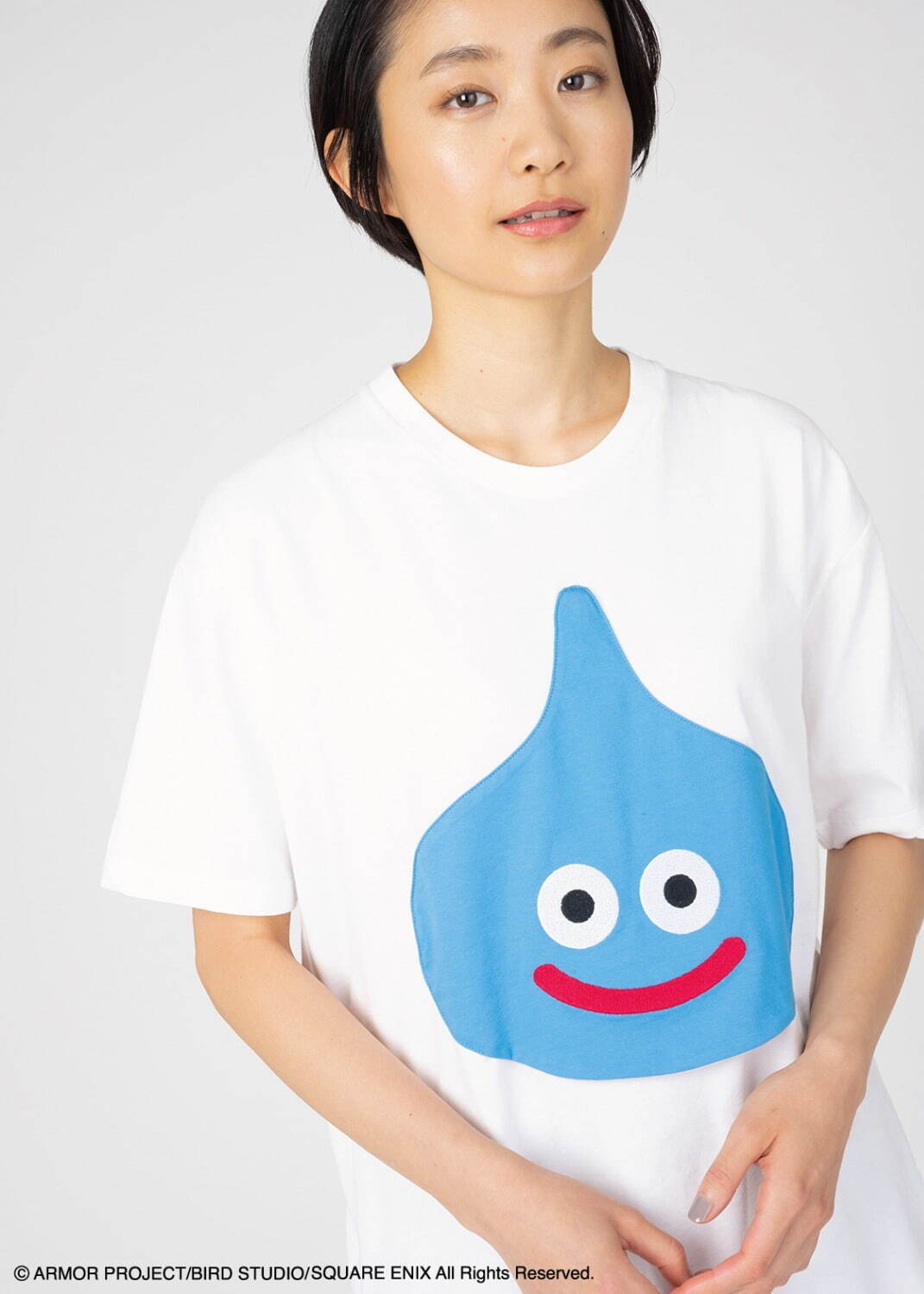 「ドラゴンクエスト DQ+g Tシャツ スライム ポケッタブル」3,500円