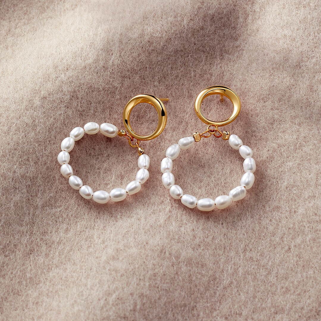 SV(YGc) Pierced Earrings/Freshwater Pearl 17,600円