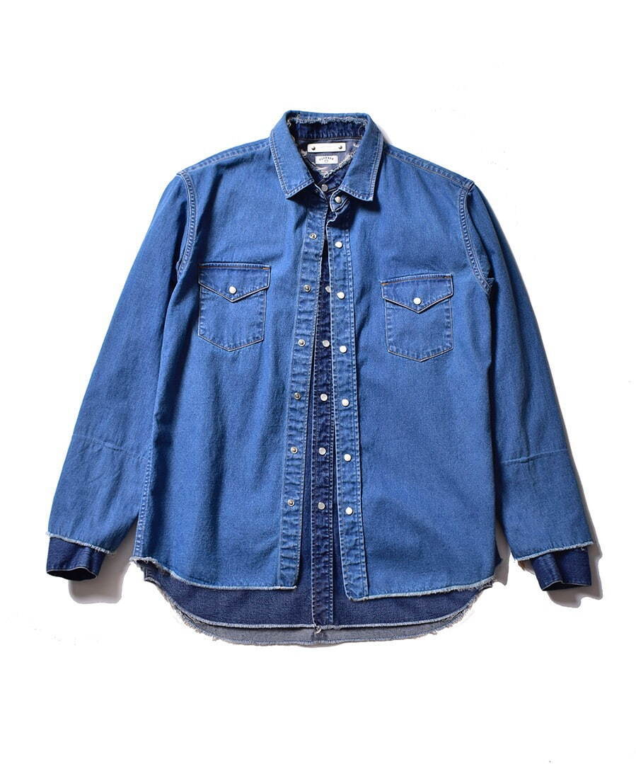 OLD PARK × MINEDENIM Denim Western Layered SH 35,200円