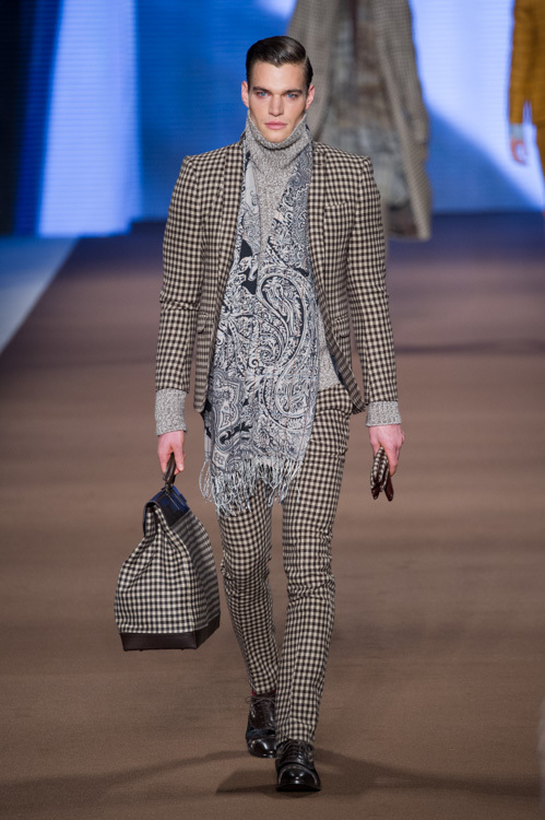 エトロ(ETRO) 2014-15年秋冬メンズコレクション シルエット - 写真16