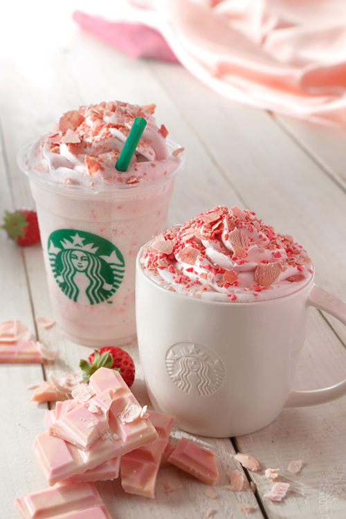 スターバックス(Starbucks Coffee) さくら チョコレート フラペチーノ＆ラテ｜写真1