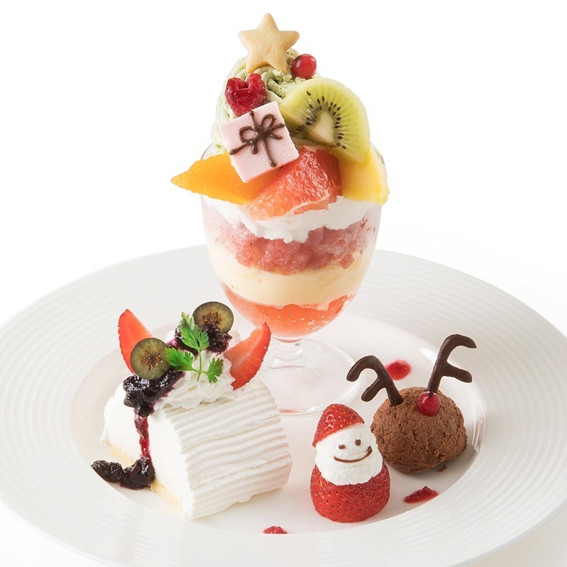 ​川越丸広店「Xmasパフェ＆ケーキプレート」1,980円