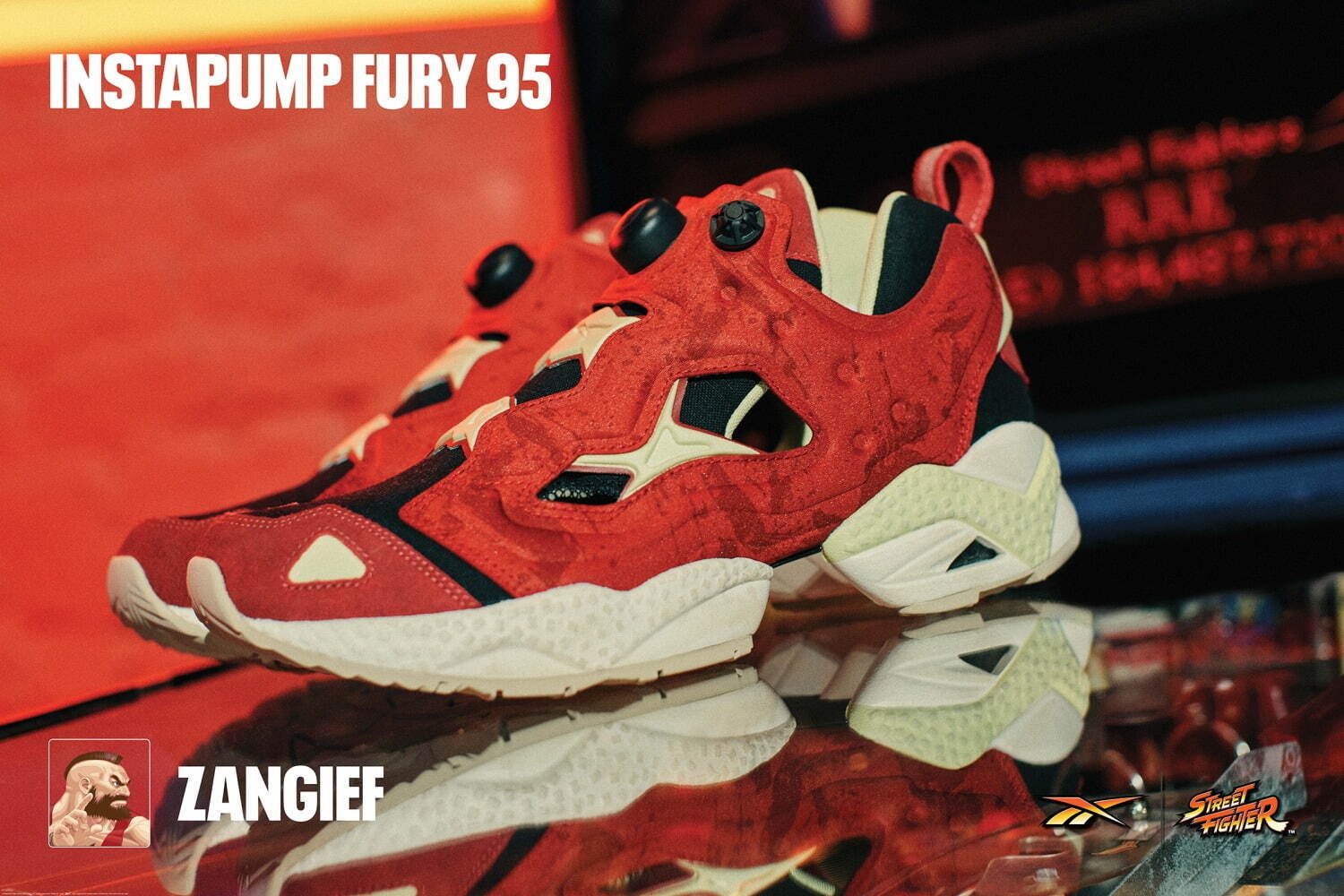 「Reebok x STREET FIGHTER INSTAPUMPFURY 95」22,000円