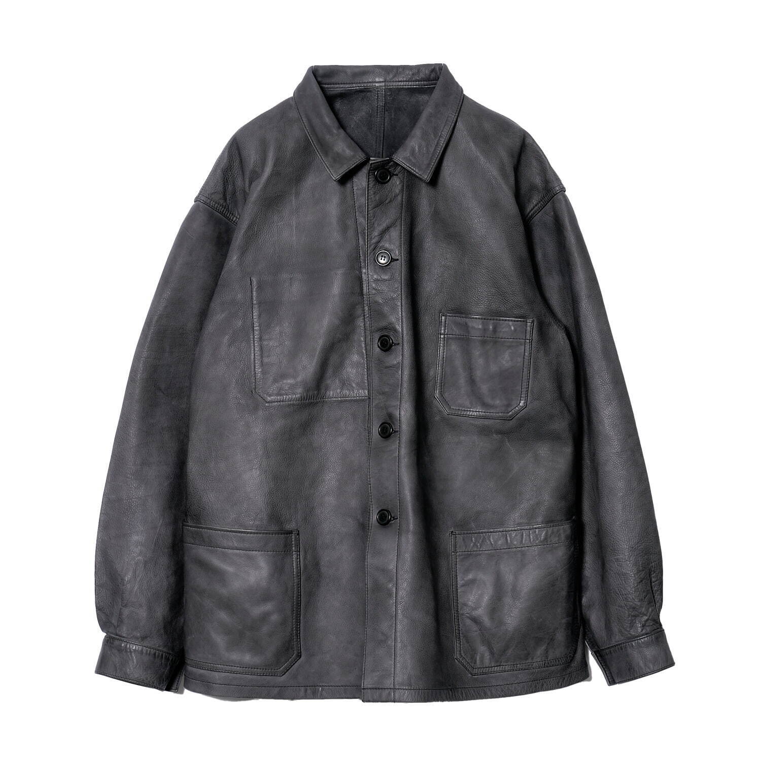 EURO WORK LEATHER JACKET - Cow leather - 121,000円