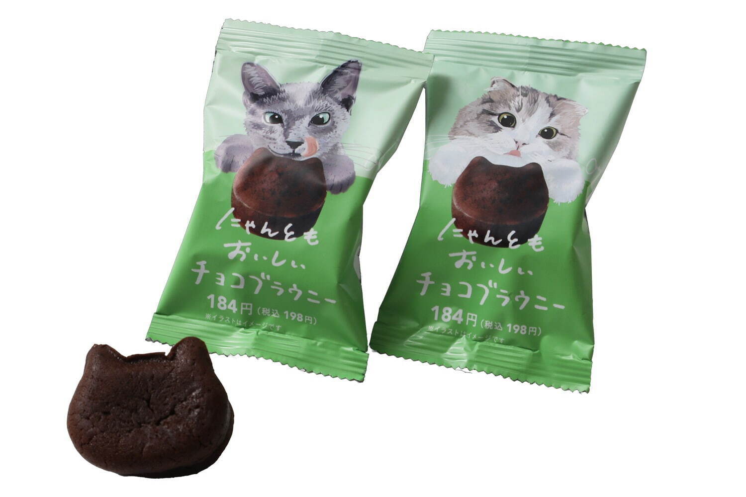 「にゃんともおいしい」ねこ型のベイクドチーズケーキ＆チョコブラウニー、全国のファミマ限定で｜写真4