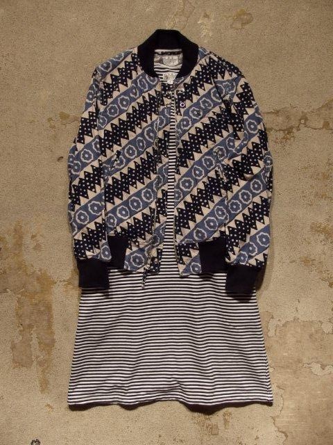 FWK by Engineered Garments"Aviator Jacket-Batik Diagonal St" - 画像4枚目