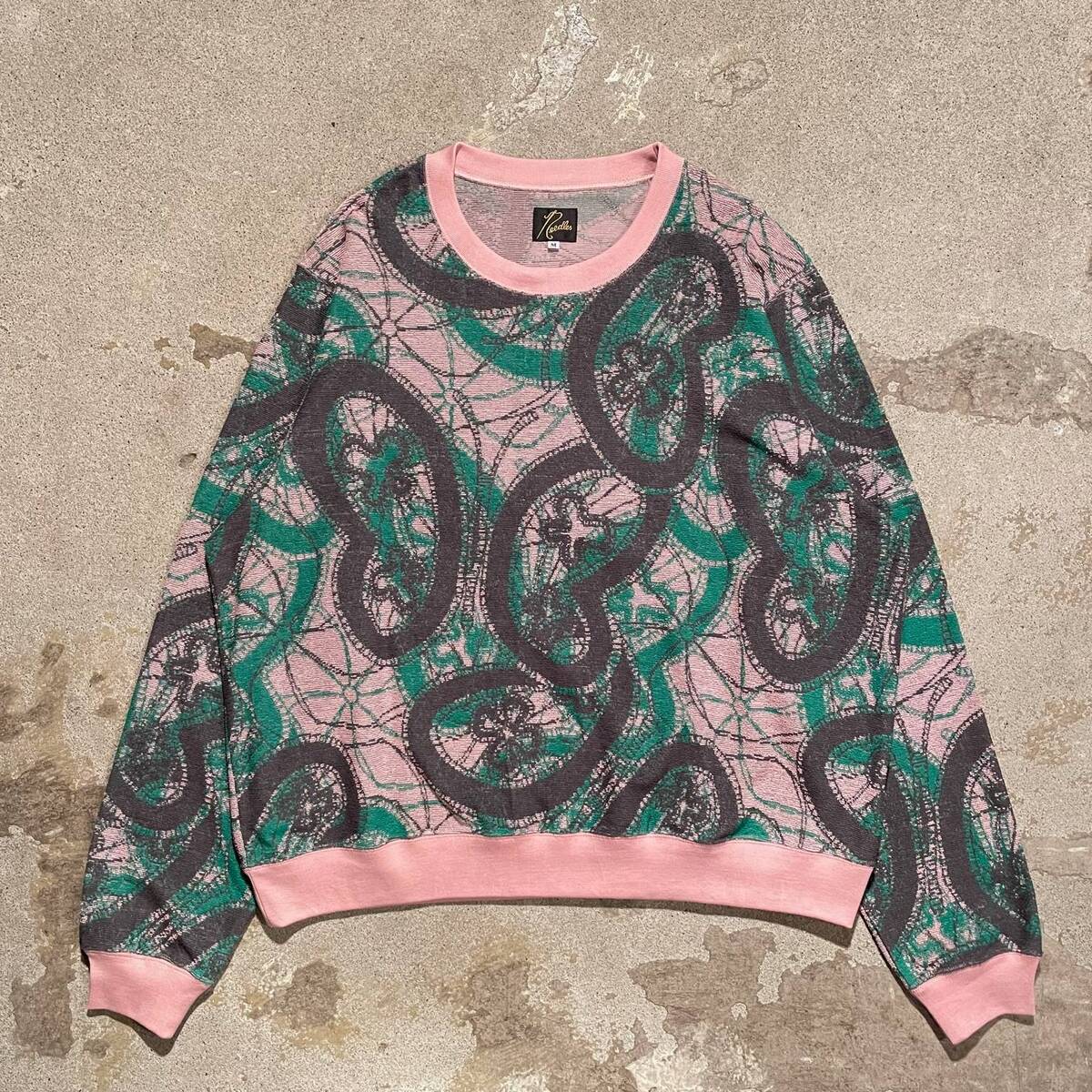 NEEDLES "Crew Sweat Shirt - Papillon Pile Jq." 1