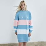 LAZY OAF / BLUE PANEL LAZY SWEATSHIRT 1