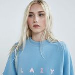 LAZY OAF / BLUE PANEL LAZY SWEATSHIRT 5