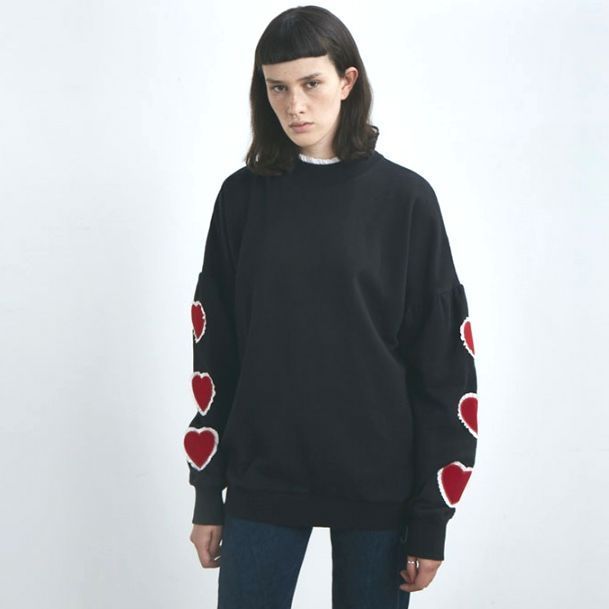 LAZY OAF / HEART SLEEVE SWEATSHIRT 1