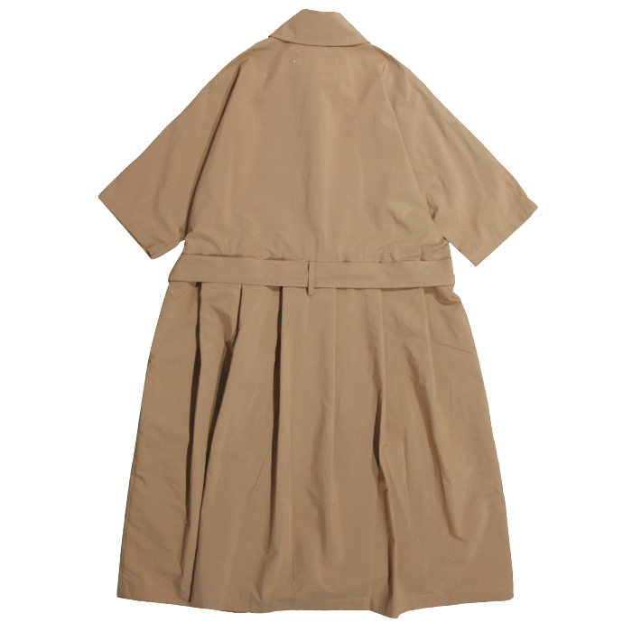 So far / Nylon Short-Sleeve Trench Coat Camel - 画像3枚目