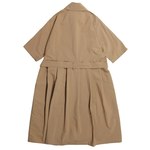 So far / Nylon Short-Sleeve Trench Coat Camel 3