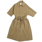 So far / Nylon Short-Sleeve Trench Coat Camel 4