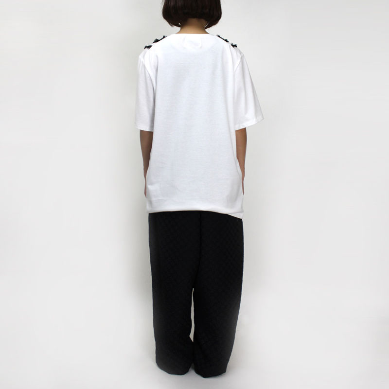 NECK LACE T-SHIRTS / 99 BLACK - 画像5枚目