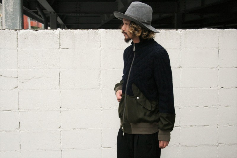 〈sacai〉Quilt Knit×Wool Blouson 1