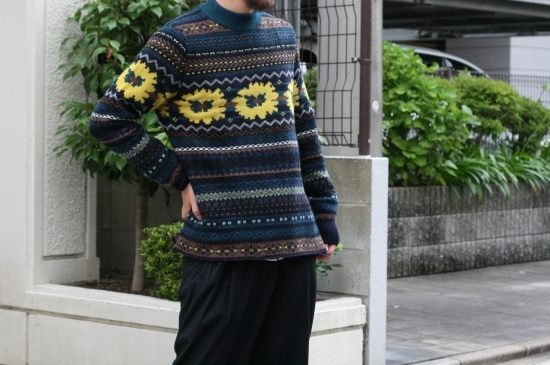 〈sacai man 2018 A/W COLLECTION〉Floral Knit Pullover - 画像2枚目