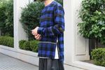 〈sacai man 2018 A/W COLLECTION〉Embroidery Check Pullover Shi 2