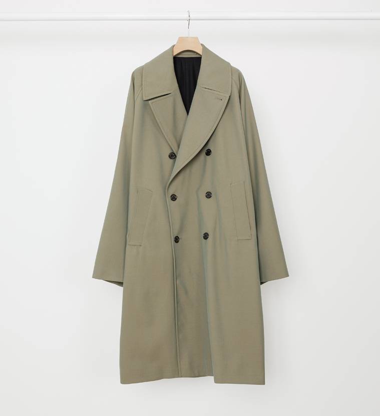 MARKAWARE (マーカウェア)｜TRENCH COAT KHAKI -ORGANIC WOOL SURVIVAL CLOTH- 1