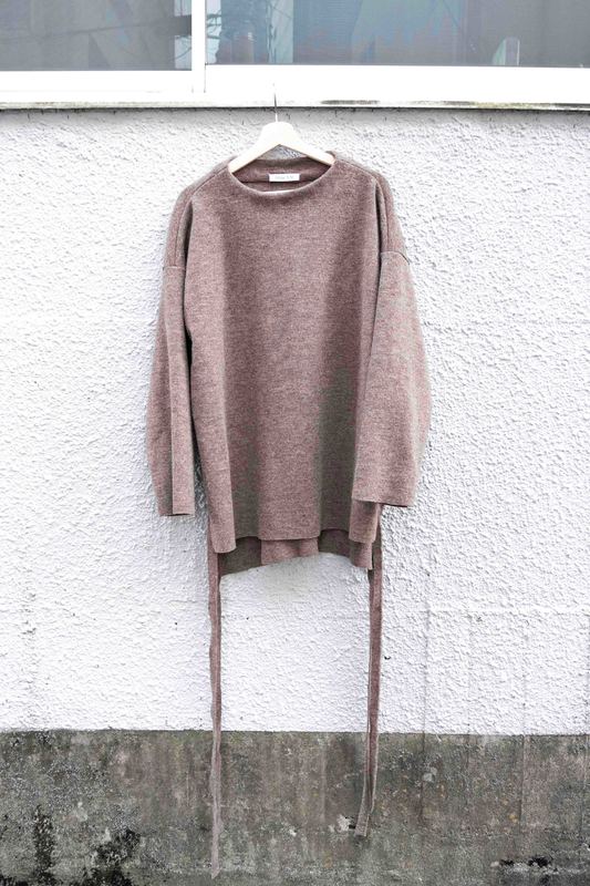 Rib Wool Cutoff Pullover - 画像2枚目