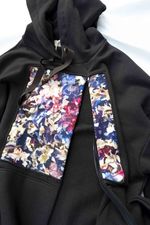 Concealed zip hooded sweatshirt 3