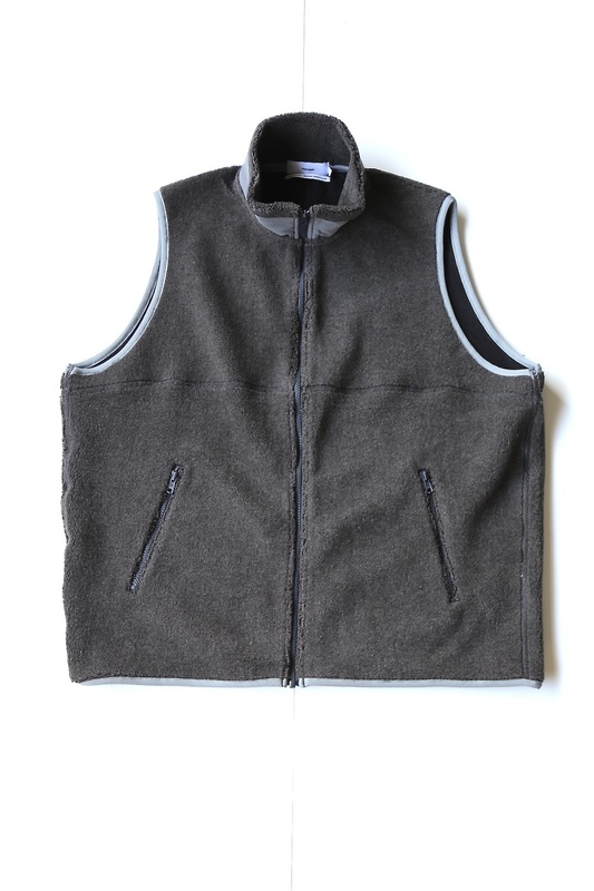 Graphpaper Wool Boa Zip-Up Vest発売！ - 画像3枚目