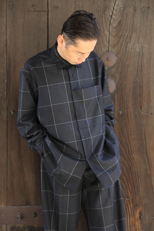 YOKE OVERSIZED BIG POCKET SHIRTS(YK20AW0129SH)NAVY CHECK発売 - 画像3枚目