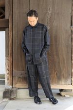 YOKE OVERSIZED BIG POCKET SHIRTS(YK20AW0129SH)NAVY CHECK発売 4