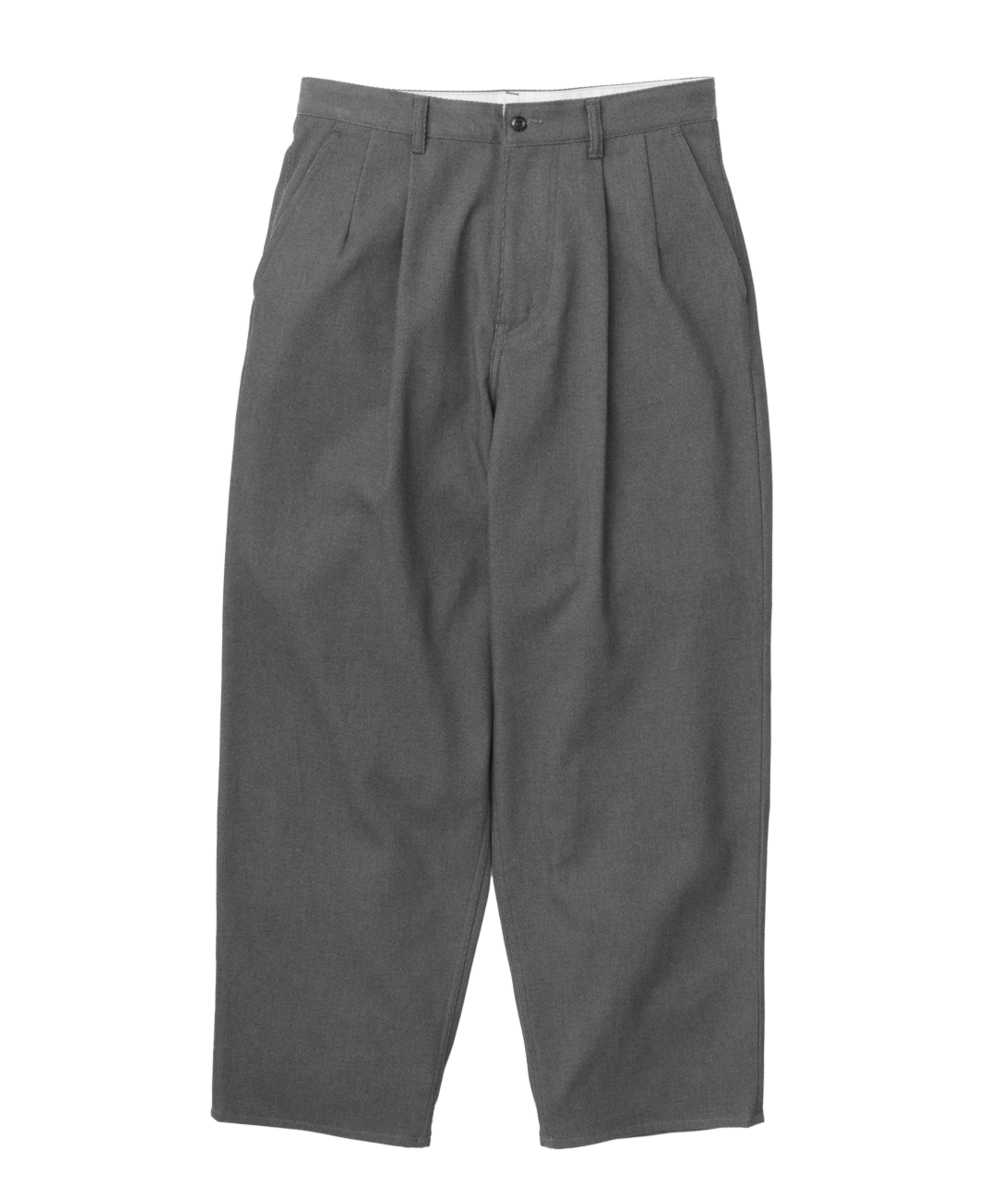 Graphpaper グラフペーパーHard Twill Two Tuck Pants(GM211-40001B)H.GRAY発売 1