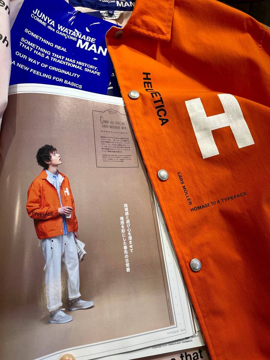 JUNYA WATANABE COMME des GARCONS MAN Helveticaリバーシブルコーチジャケット(WG-J001-051)ORANGE発売 - 画像5枚目